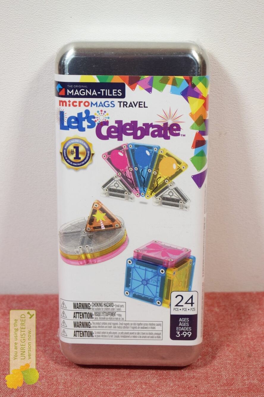 MAGNA-TILES MicroMAGS Travel Set Let’s Celebrate